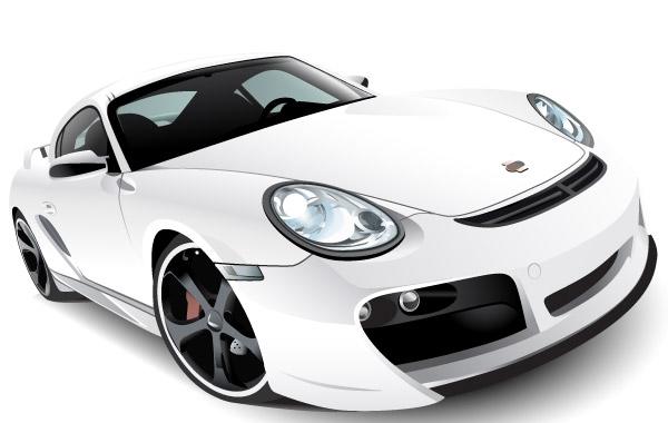 600x380 Porshe Car Vector