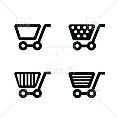 400x400 Shopping Cart Icons Set