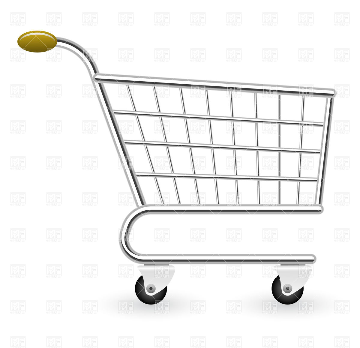 1200x1160 Empty Shopping Cart Vector Image Vector Artwork Of Business