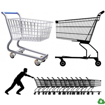 350x350 Free Vector Shopping Vector Supermarket Shopping Cart Vector 601kb