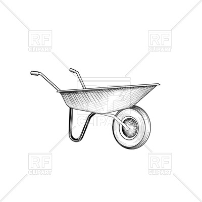 400x400 Garden Cart Vector Image Vector Artwork Of Industrial Amp Tools