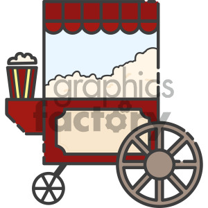 300x300 Royalty Free Popcorn Cart Vector Royalty Free Icon Art 405417 Icon