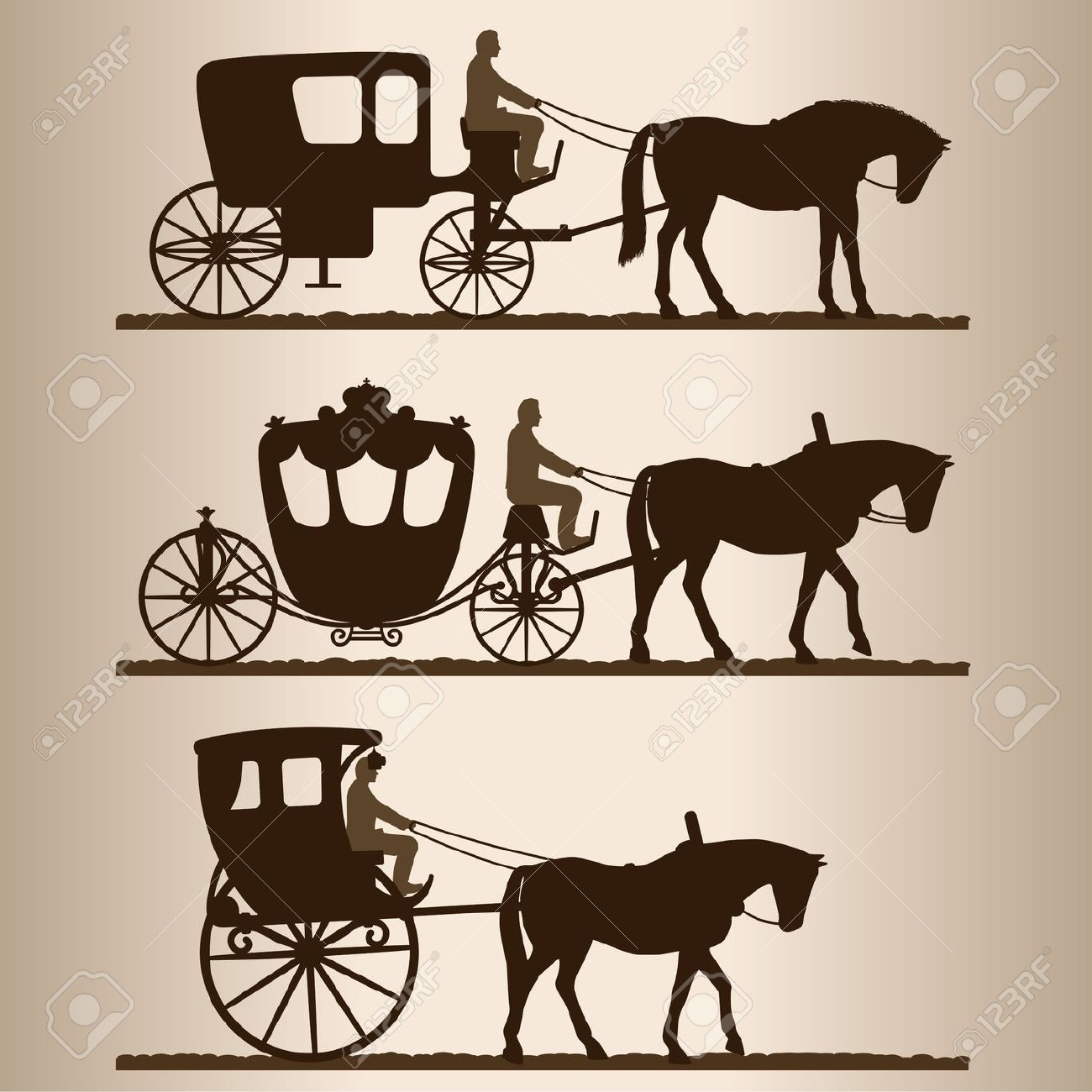 1300x1300 Drawn Cart Vector