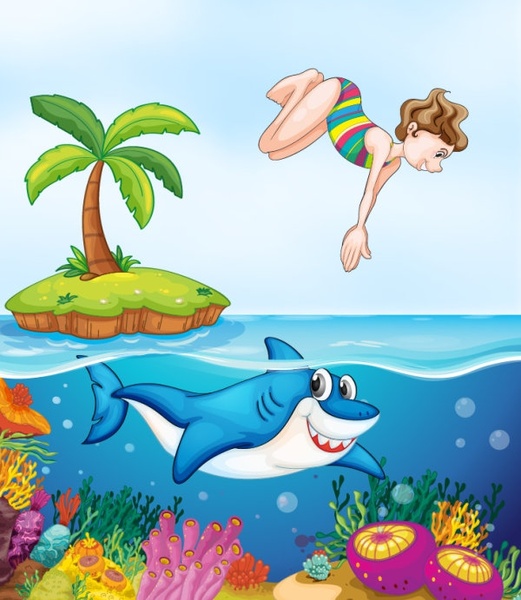 521x600 Cute Cartoon Background 04 Vector Free Vector In Encapsulated