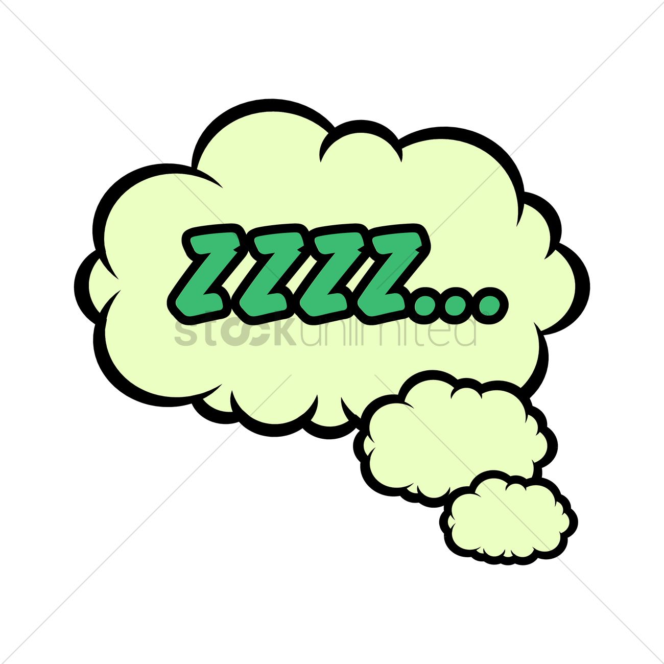 1300x1300 Zzzz Comic Speech Bubble Vector Image