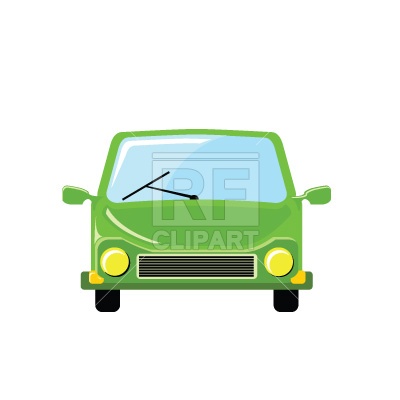 400x400 Cartoon Car, Front View Vector Image Vector Artwork Of