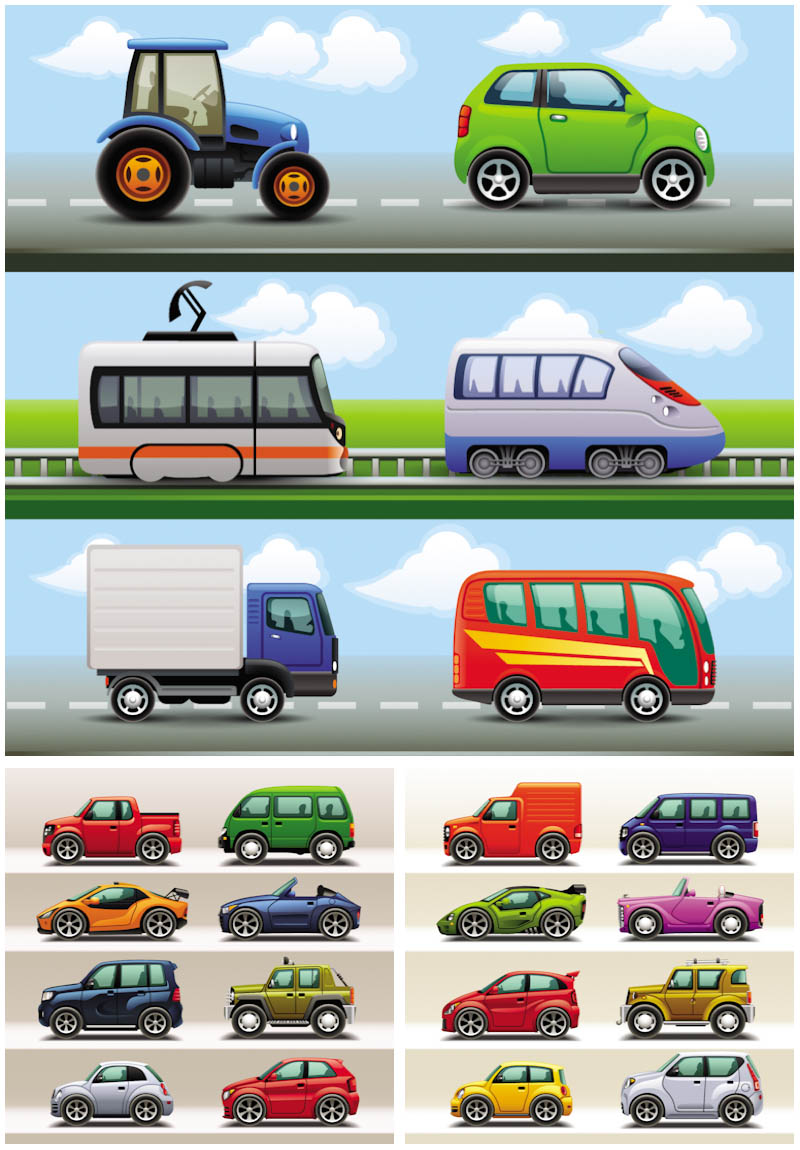 800x1150 Cartoon Cars Vector Vector Graphics Blog