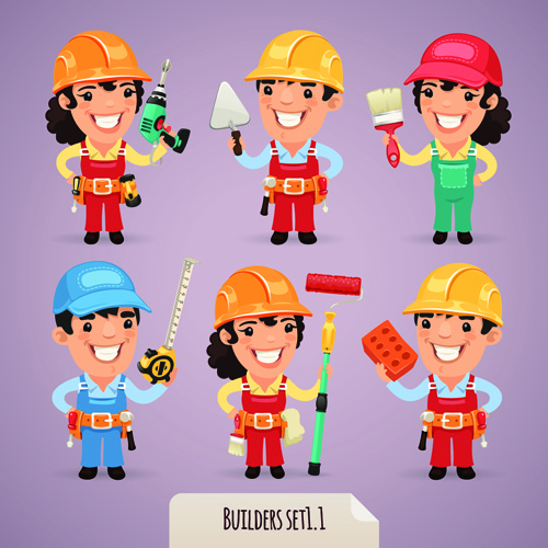 500x500 Different Occupations Cartoon Characters Vector Free Vector In