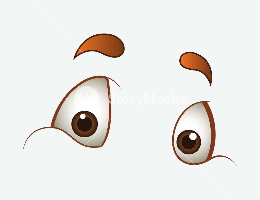 1000x769 Surprised Cartoon Eyes Vector Royalty Free Stock Image