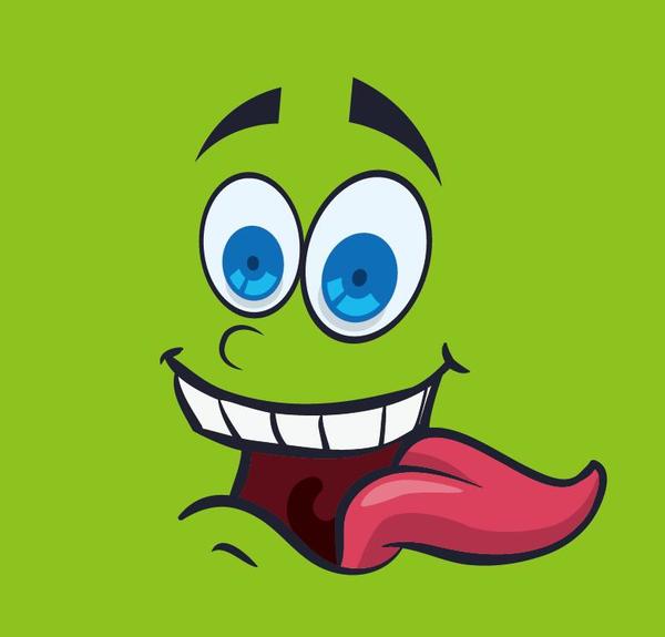600x575 Funny Cartoon Face Expression Design Vector 08 Free Download