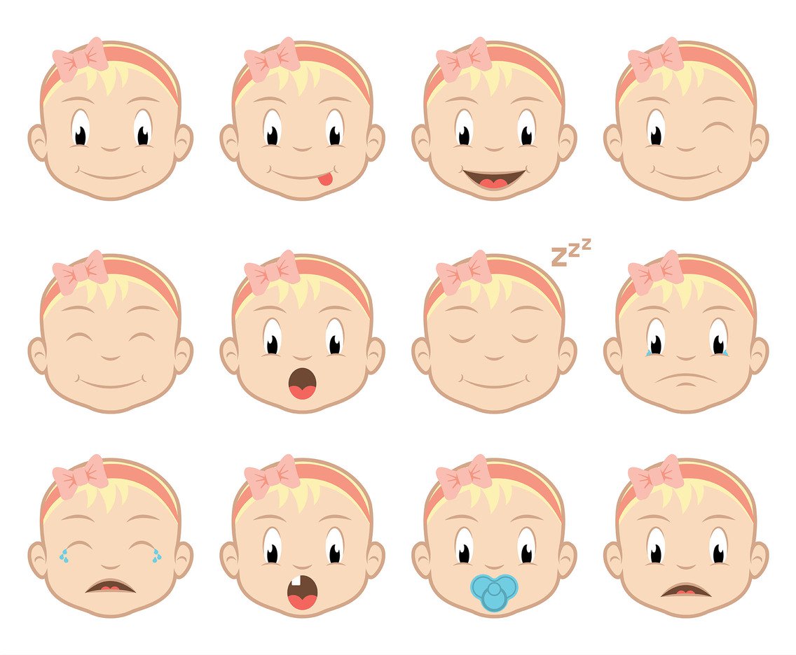 1136x936 Baby Cartoon Vector Faces Vector Art Amp Graphics
