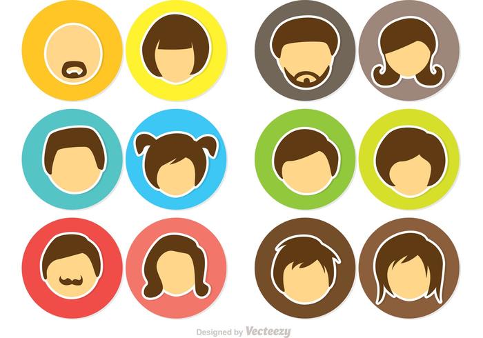 700x490 Cartoon Face Icons Vector Pack