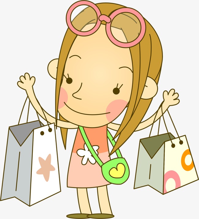650x713 Cute Shopping Girl, Shopping Vector, Girl Vector, Vector Png And