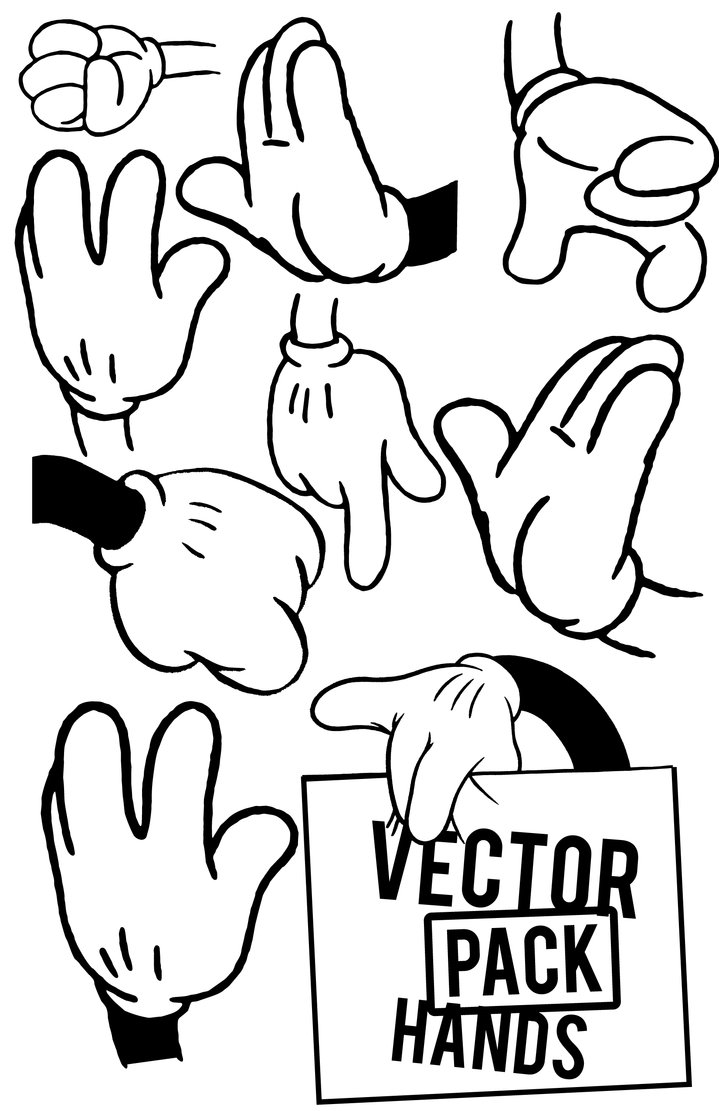 719x1111 Hands Vector Pack By Jonny Doomsday