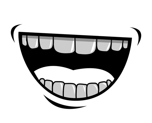 500x407 Cartoon Mouth And Teeth Vector Set 04 Free Download