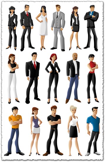 356x550 Cartoon People Characters Vector Collar