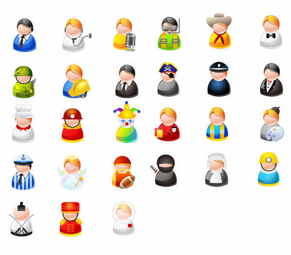 600x525 Free Cartoon People Vector Icons