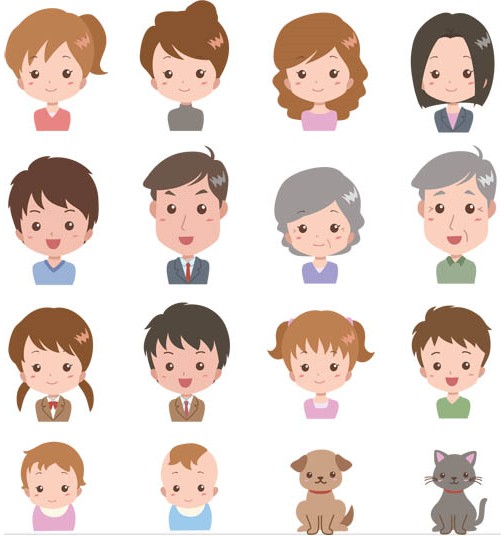 501x536 Cartoon People 2 Ai Format Free Vector Download