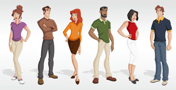 600x306 Cartoon People 4 Free Vector Graphic Download