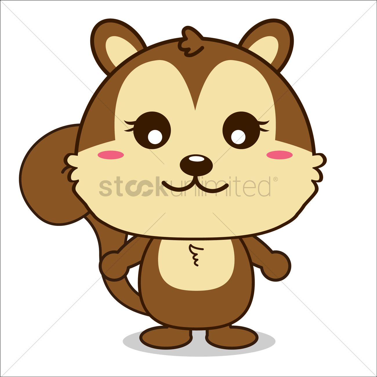 1300x1300 Squirrel Vector Image