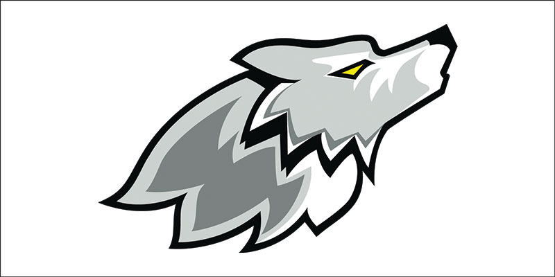 800x400 Classy Wolf Cartoon Vector Design