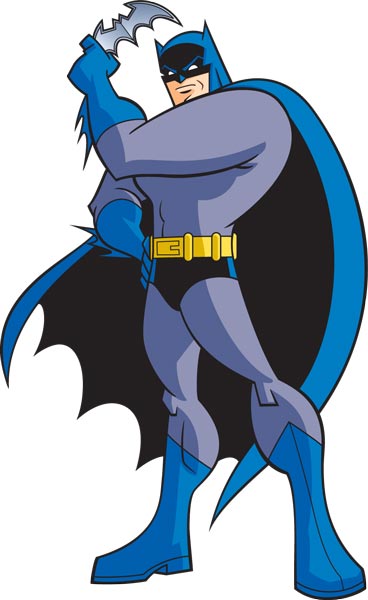 368x600 Batman Cartoon Character Vector