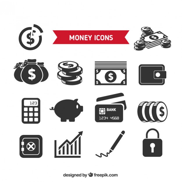 626x626 Collection Of Money Icons Vector Free Download