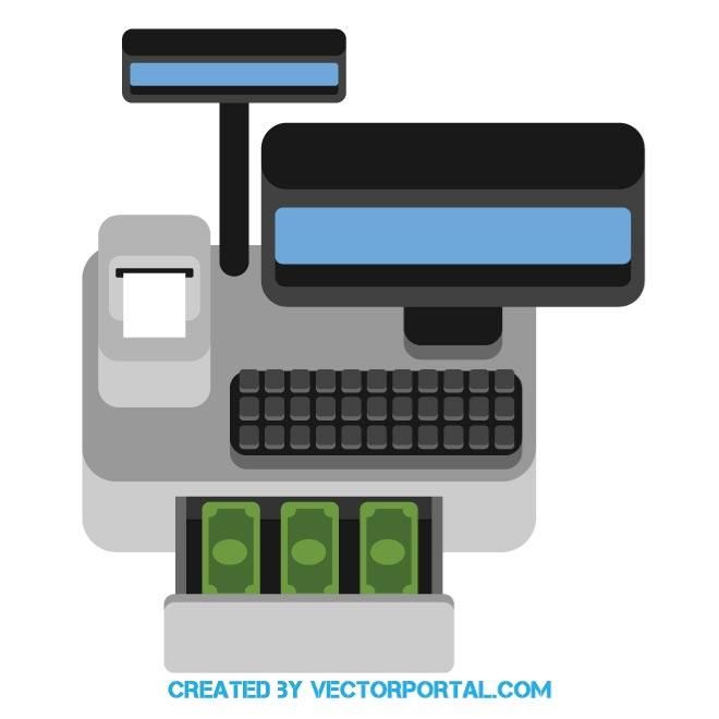 660x660 Cash Register Vector Image Shopping Vectors