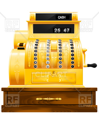 320x400 Antique Cash Register Vector Image Vector Artwork Of Business
