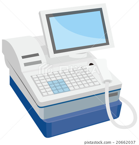 450x468 Cash Register, Register, Vector