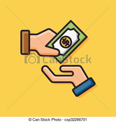 450x470 Money Cash Vector Icon.