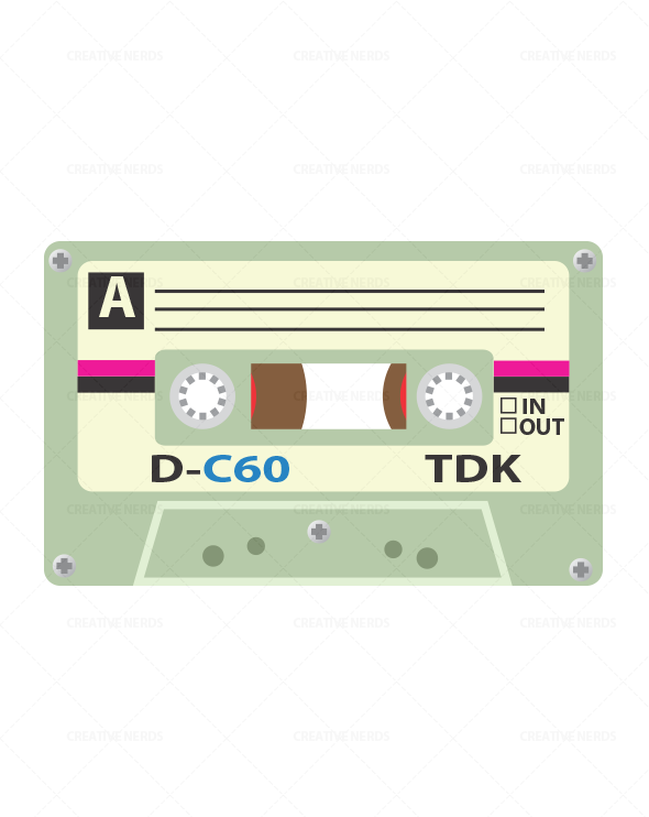 590x742 Cassette Tape Vector Illustration Premium Creative Nerds