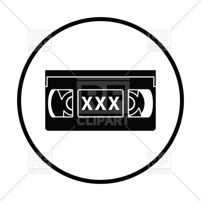 400x400 Video Cassette With Adult Content Icon Vector Image Vector