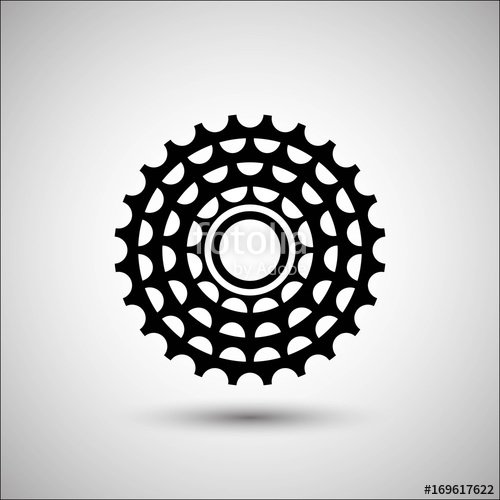 500x500 Bicycle Cassette. Vector Icon. More Icon In Set. Stock Image And