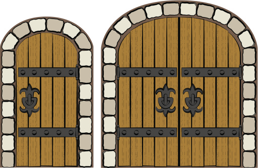 512x335 Castle Clipart Doors Cute Borders, Vectors, Animated, Black And