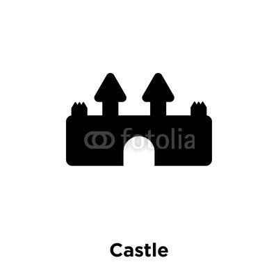 400x400 Castle Icon Vector Isolated On White Background, Logo Concept Of