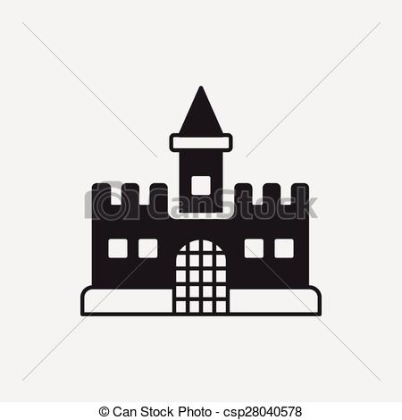 450x470 Toy Castle Icon Vectors Illustration