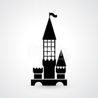 200x200 Castle Icon Vector Stock Vectors