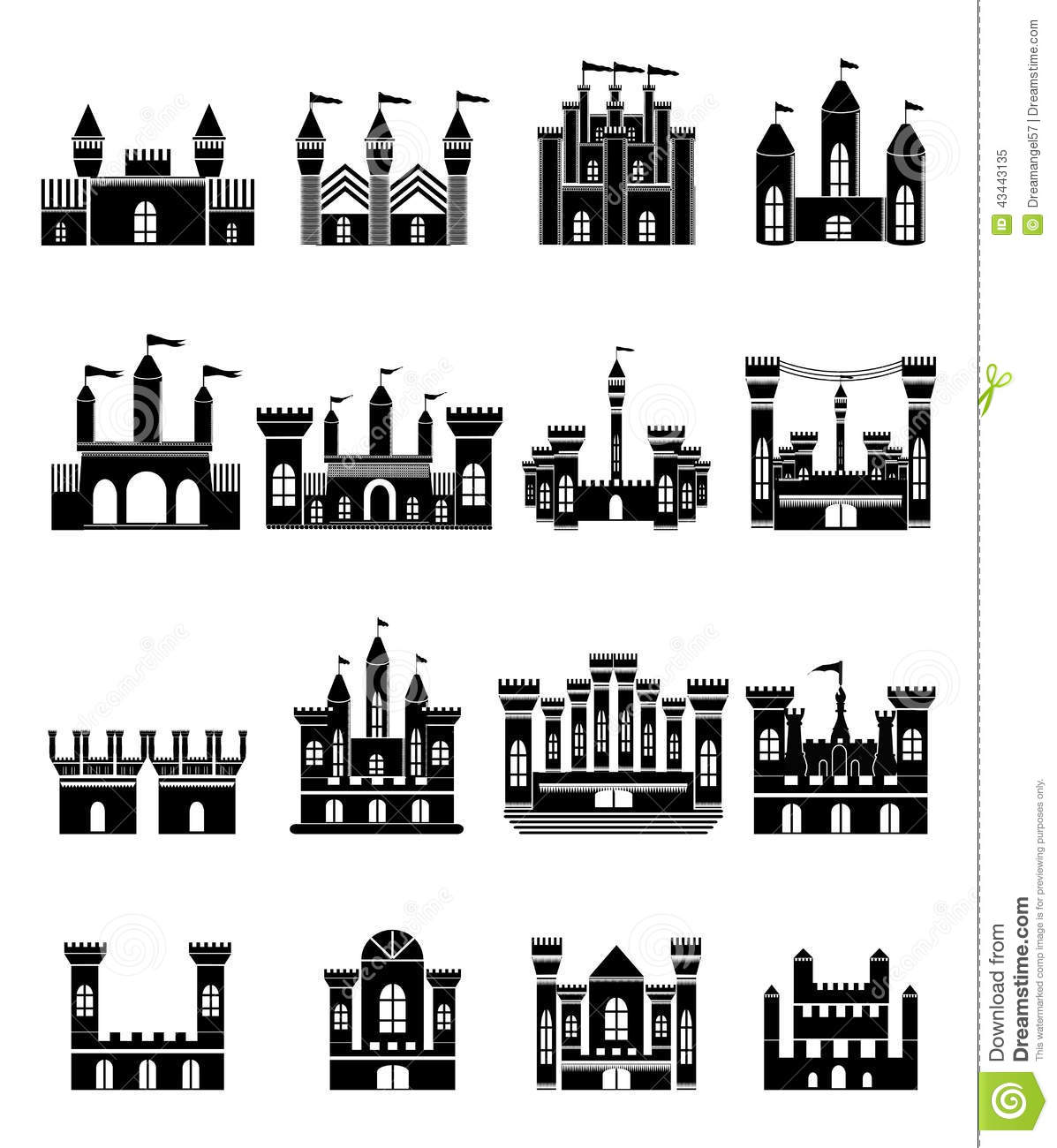 1197x1300 Castle Icon Vector