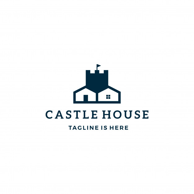 626x626 Castle House Real Estate Vector Logo Icon Template Vector