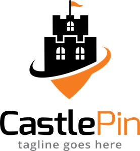 277x300 Castle Pin Logo Vector (.eps) Free Download