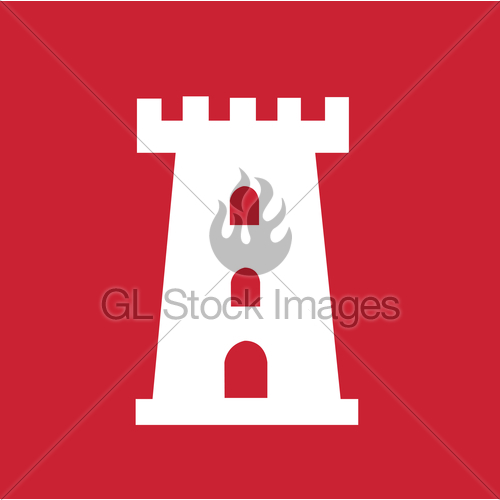 500x500 Castle Tower Vector Illustration Gl Stock Images