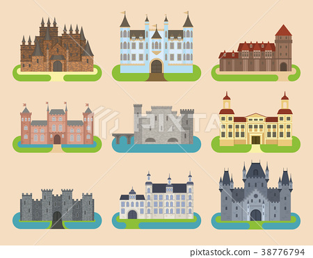 450x371 Cartoon Old Vector Castle Tower Icon Flat