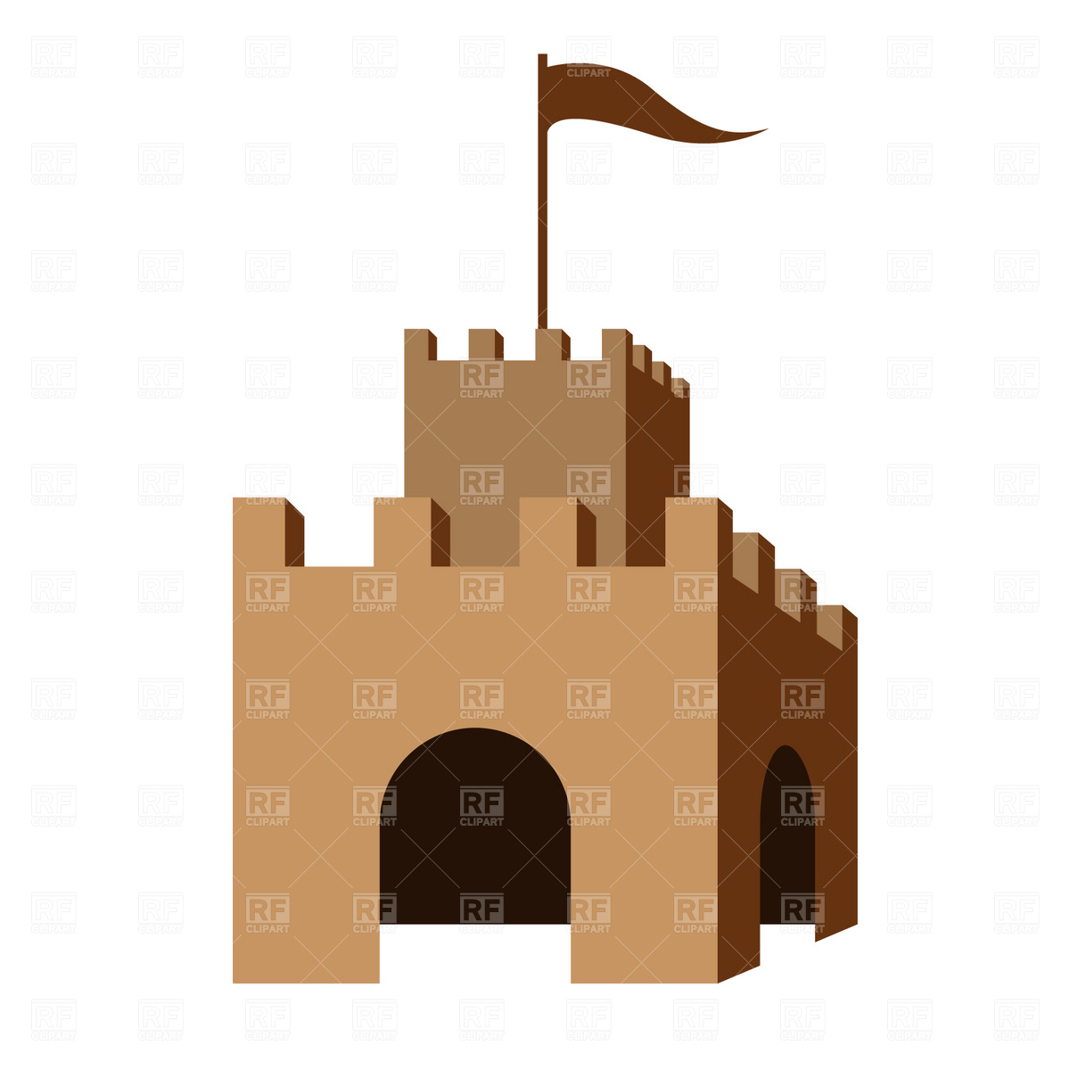 1200x1200 Symbolic Castle Vector Image Vector Artwork Of Architecture