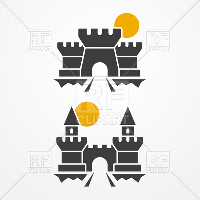 400x400 Ancient Castle Icons Vector Image Vector Artwork Of Architecture