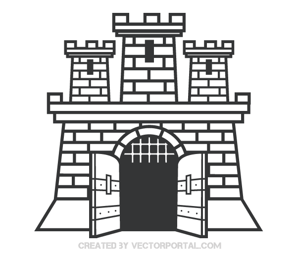 600x525 Castle Vector Clip Art Image 123freevectors