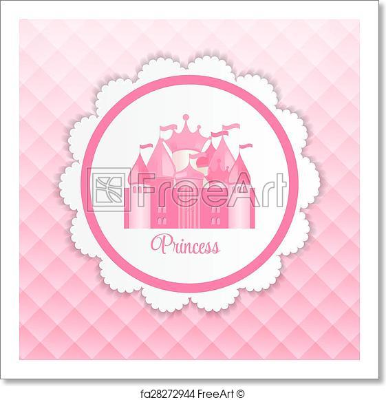 561x581 Free Art Print Of Princess Background With Castle Vector