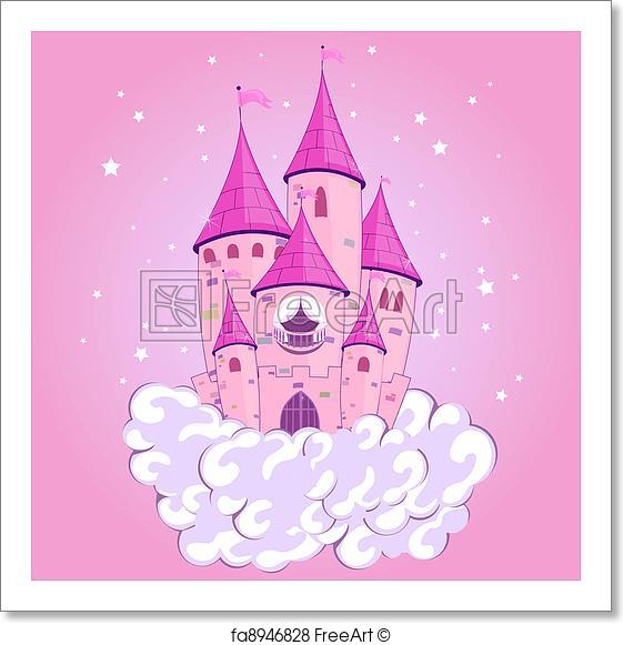 561x581 Free Art Print Of Princess Castle . Vector Illustration Of A