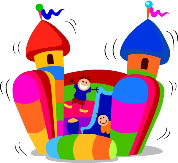 600x551 Jumping Castle Free Vector In Adobe Illustrator Ai ( .ai