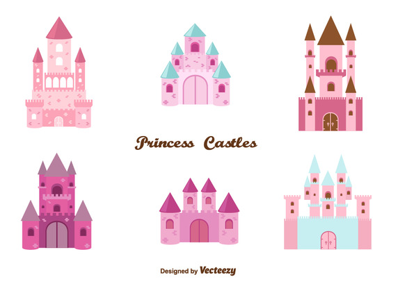 572x412 Princess Castle Set Vector Free Vector Download In .ai, .eps
